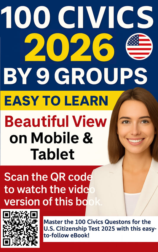 🎯 Master the 100 Civics Questions 2026 – Easy 9 Groups and Remember better