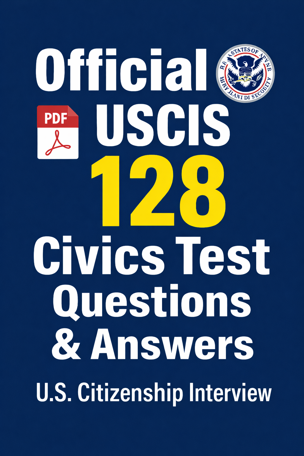 128 Civics Questions In Order (2026 Editon)