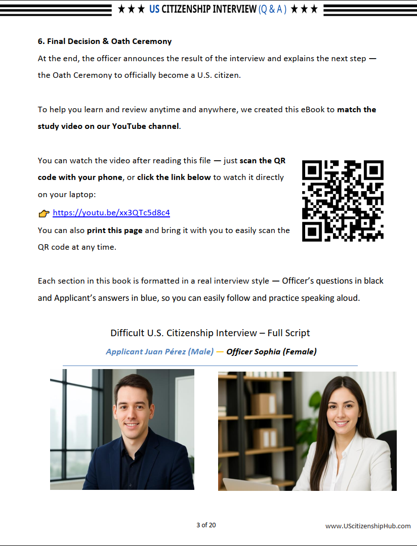 Difficult US Citizenship Interview - Officer Asked So Many N400 Questions