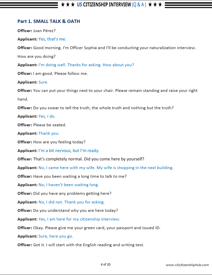 Difficult US Citizenship Interview - Officer Asked So Many N400 Questions