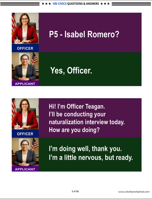 Real U.S. Citizenship Interview 2025 – 60+ Year Old Applicant